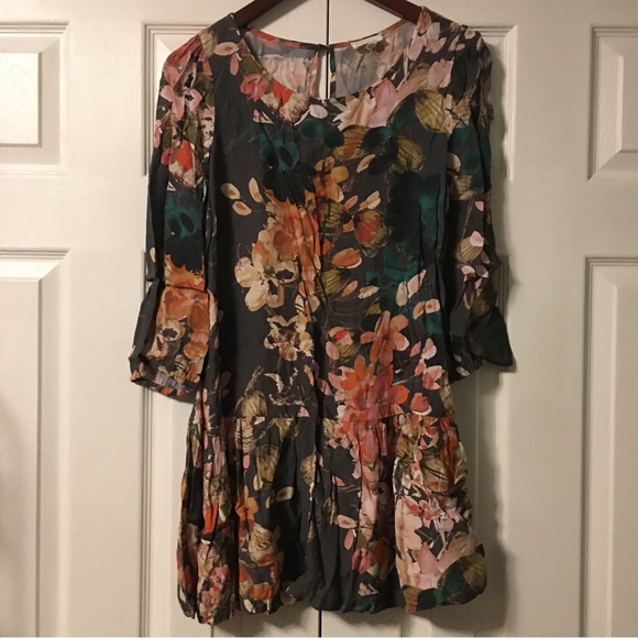 Anthropologie Meadow Rue Floral Minutiae Dropwaist Dress - Picture 4 of 16